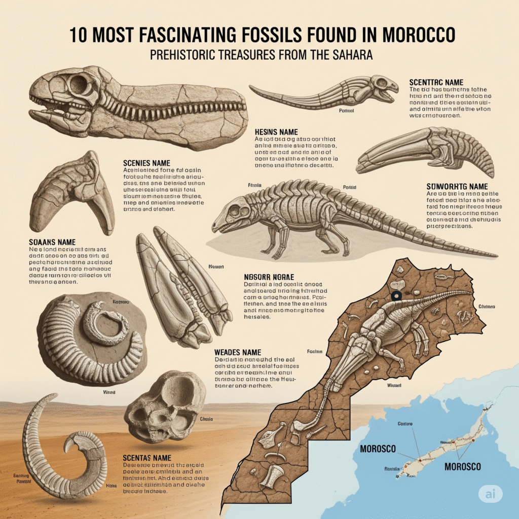 10 Most Fascinating Fossils Found in Morocco – Prehistoric Treasures from the Sahara